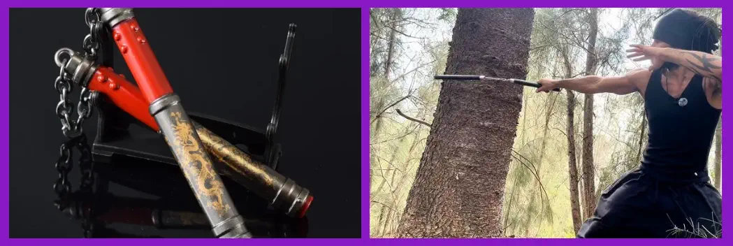 Nunchaku de acero Vs madera